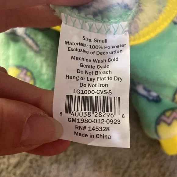 Easter Fleece Pajamas for Small Dog Life is Good - Picture 7 of 11